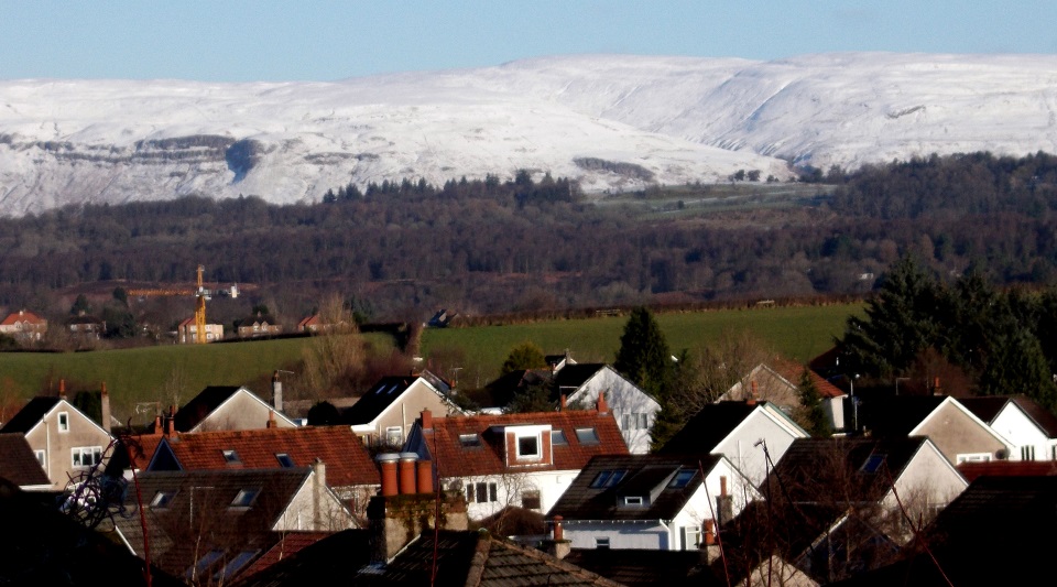 Campsie Fells from Mosshead in Bearsden