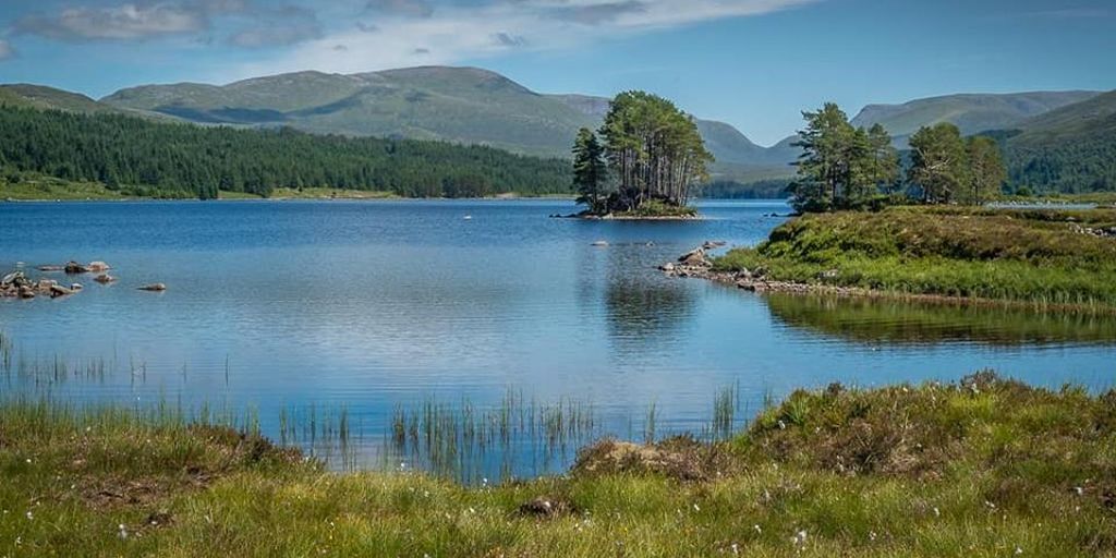 Loch Ossian from Corrour Railway Station