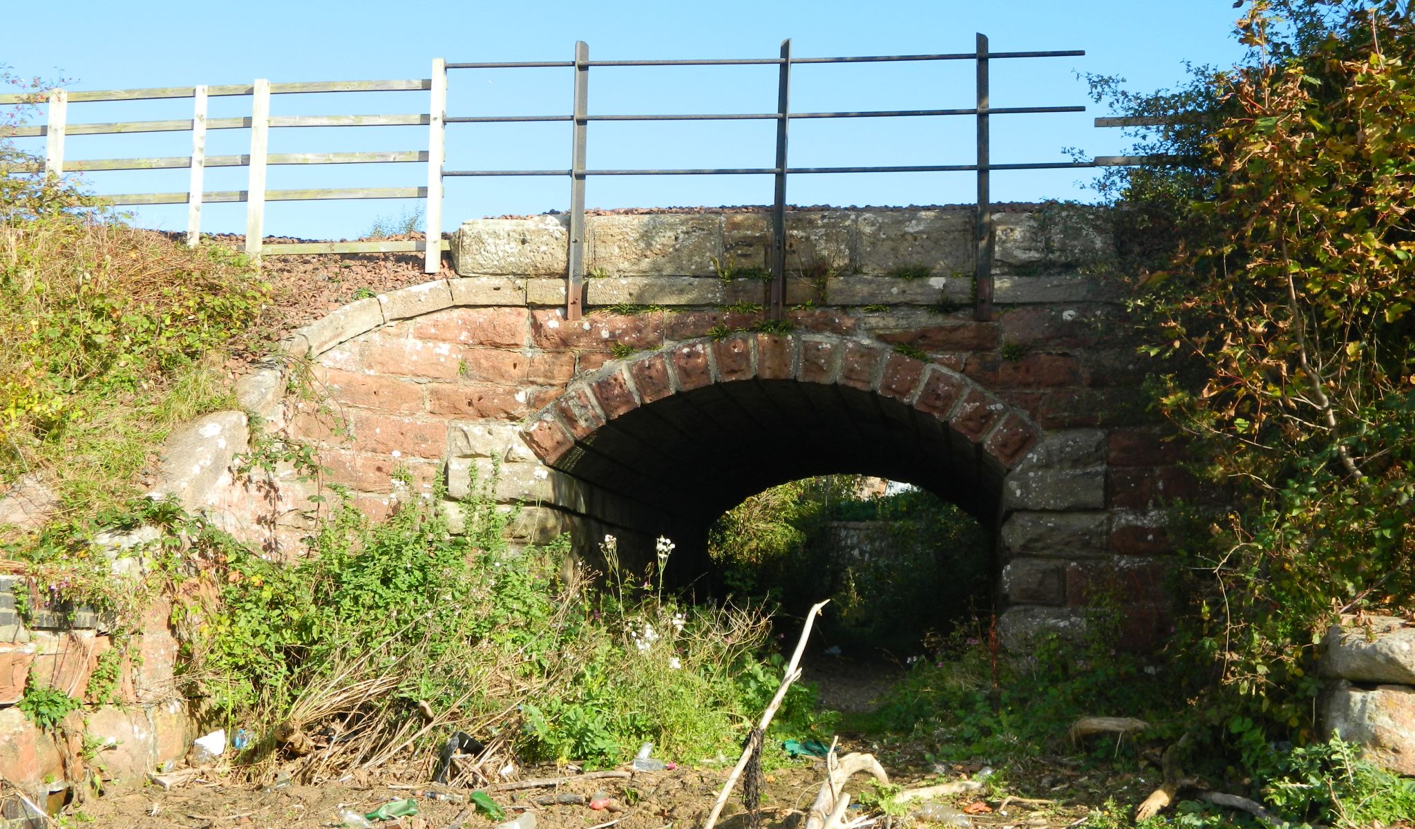 Tunnel beneath railway line at Ardoch