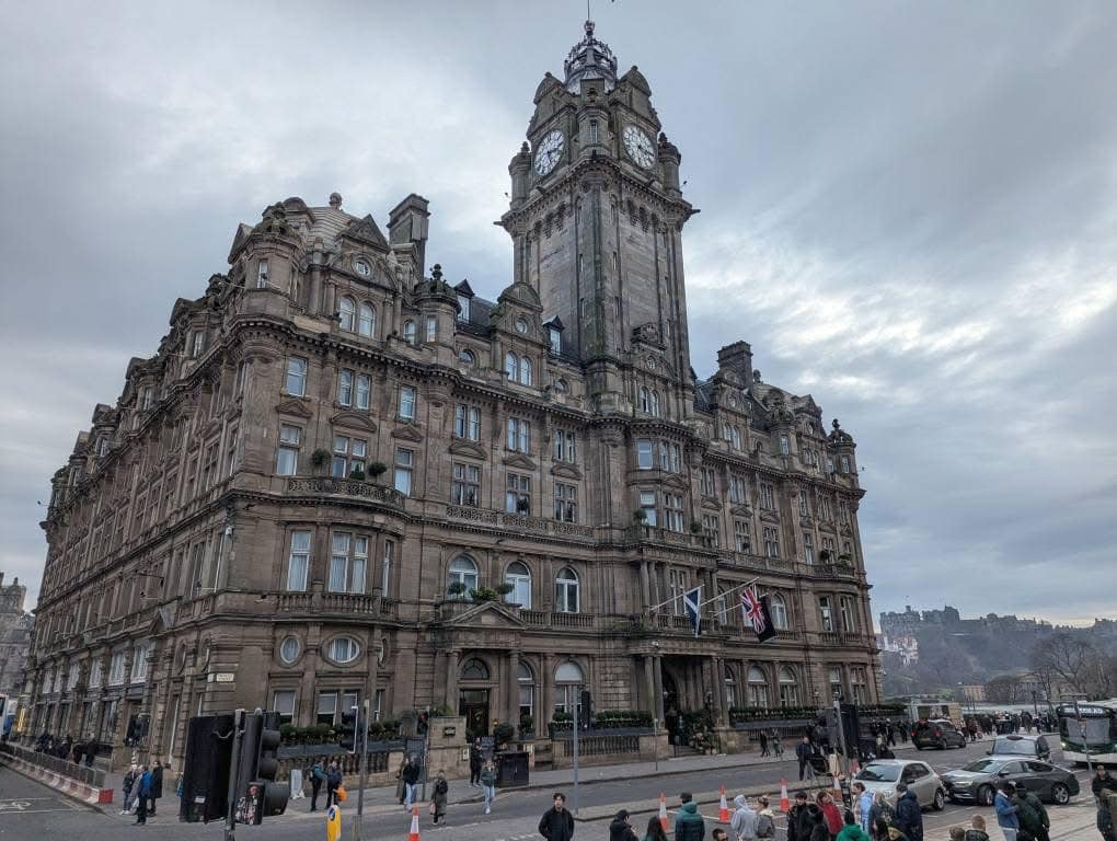 Balmoral Hotel in Edinburgh City Centre