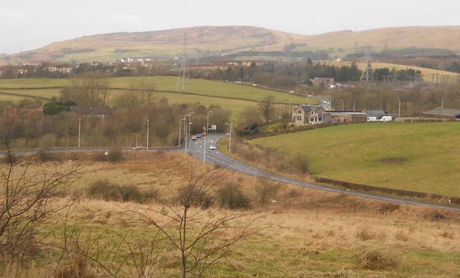 Kilpatrick Hills from Garscadden ( Bluebell ) Woods