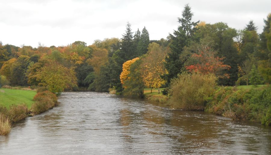 Kelvin River in Garscube Estate in Bearsden