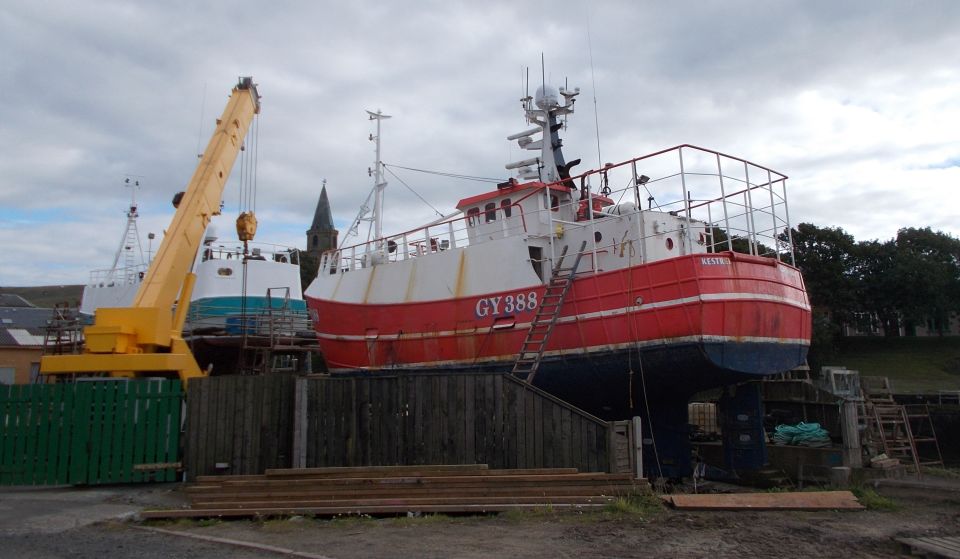 Dry Dock at Harbour at Girvan