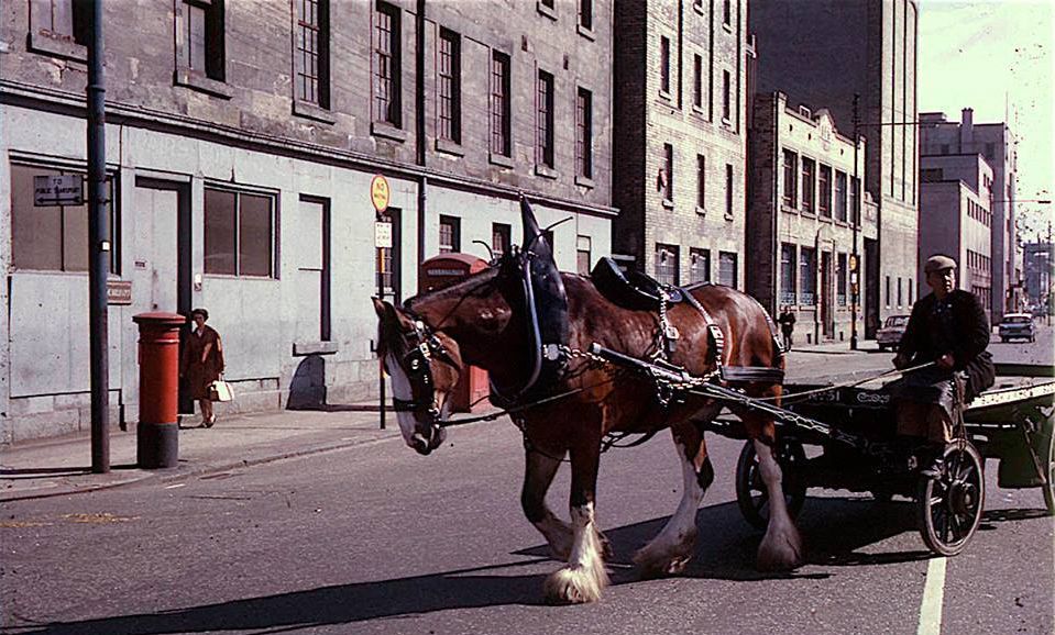 Horse drawn coal cart