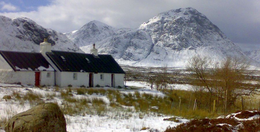 Black Rock Cottage and Buchaille Etive Mor in Glencoe