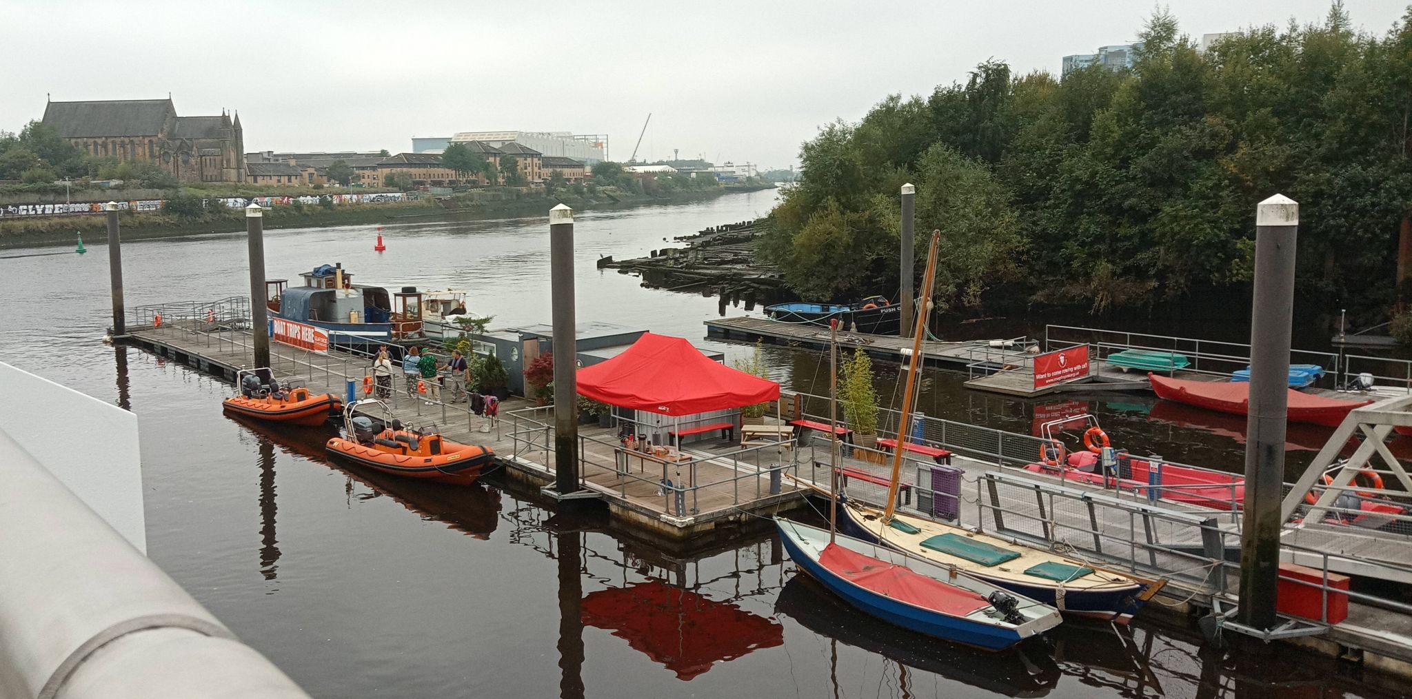 The jetty for the former ferry from Partick to Govan