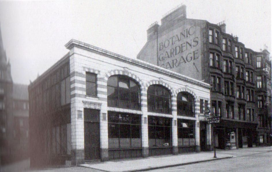 Botanic Gardens Garage off Byres Road in west of Glasgow