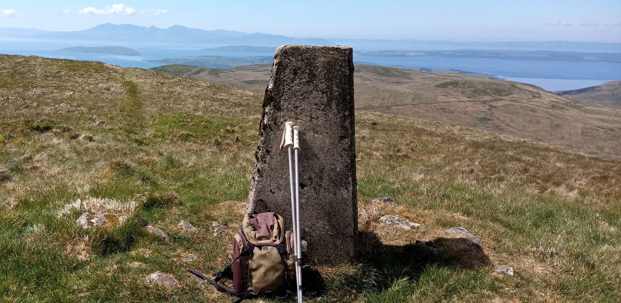 Arran Hills from Trig Point on Irish Law