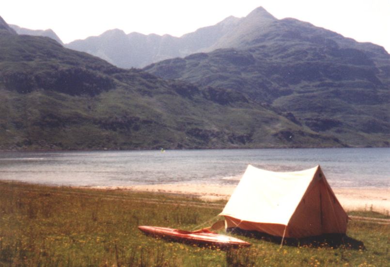 Ladhar Bheinn from Barrisdale Bay on Loch Hourn