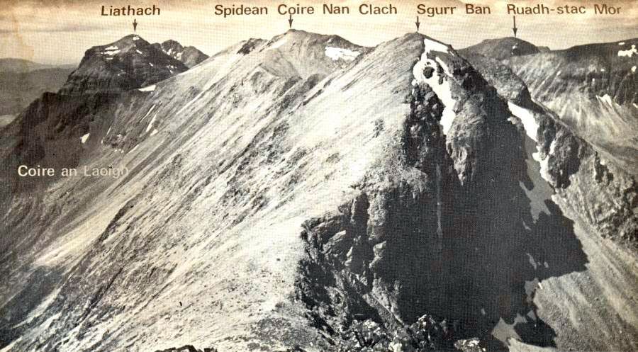 Summit Ridge of Beinne Eighe in Torridon Region of NW Scotland