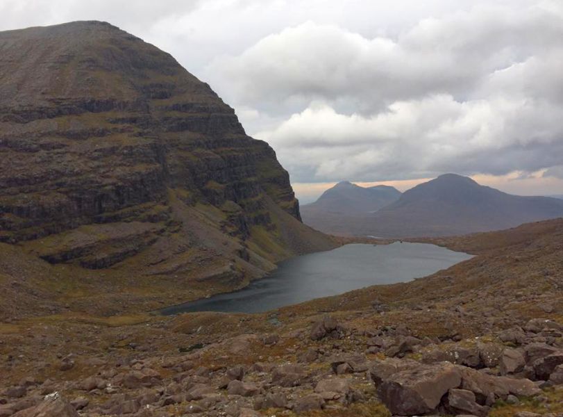 Coire Mhic Fhearchair beneath Beinn Eighe in Torridon Region of NW Scotland