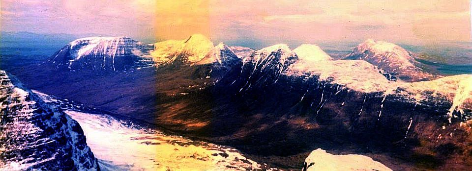 Beinn Alligin and Beinn Dearg from Liathach