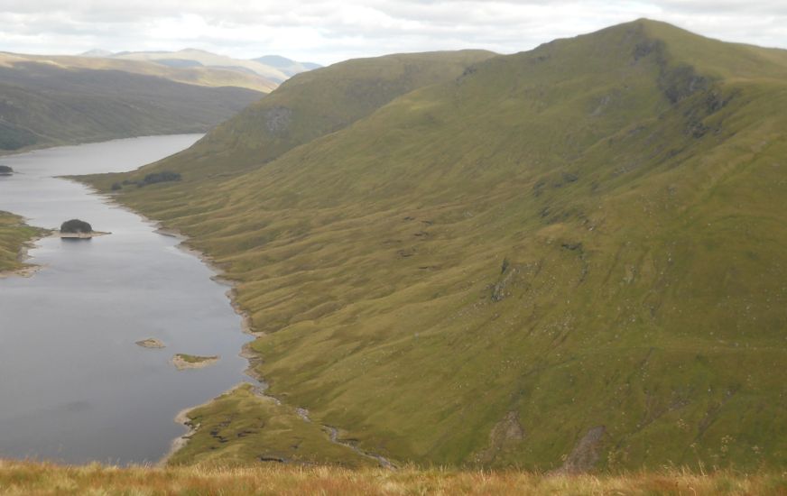 Loch an Daimh and Stuchd an Lochain from Sron a'Choire Chnapanich