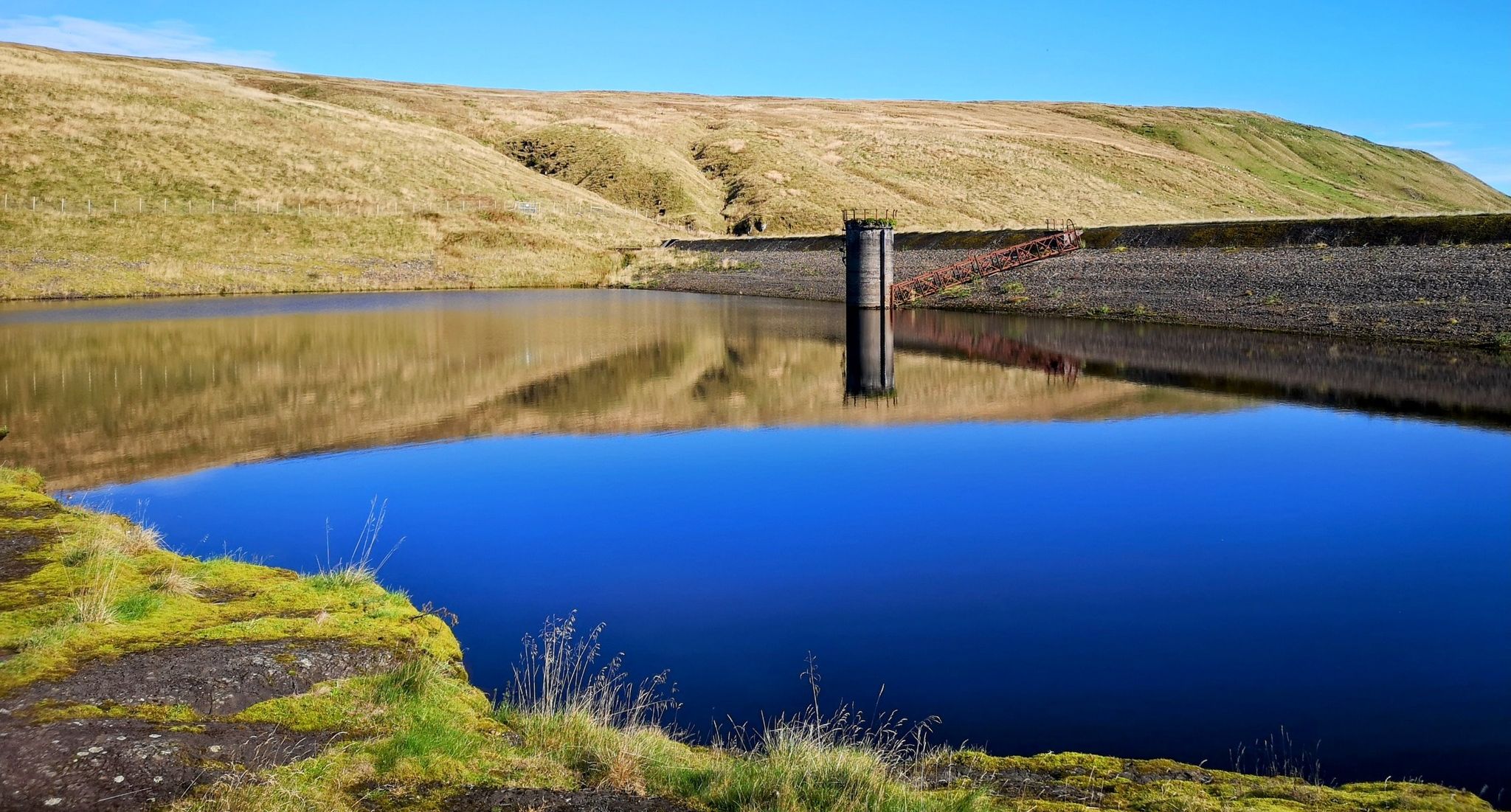 West Corrie Reservoir on descent from Birkenburn Reservoir