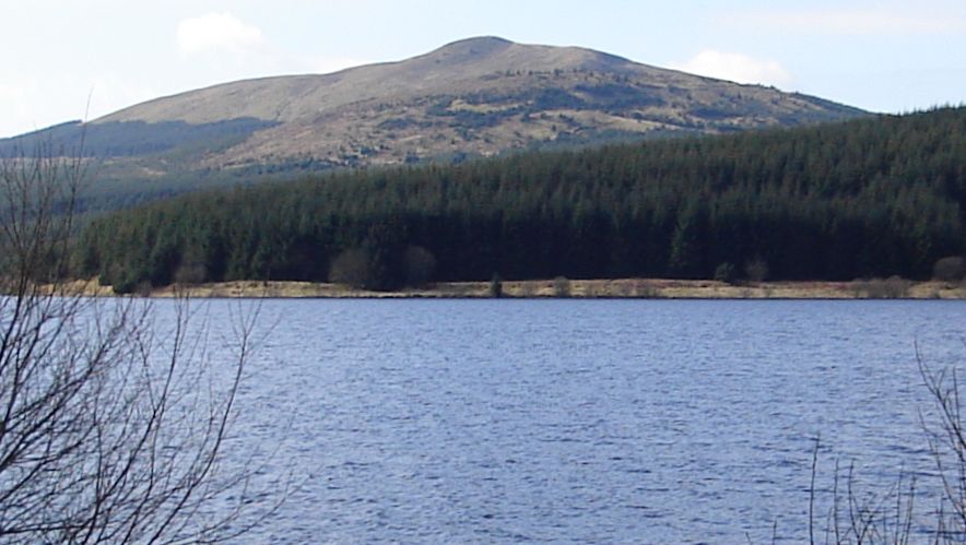 Meikle Bin in the Campsie Fells from Carron Valley Reservoir