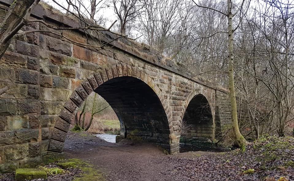 Bridge over the Glazert Water on the Thomas Muir Trail / Strathkelvin Railway Path