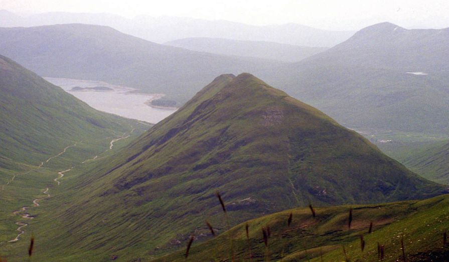 Am Bathach from Ciste Dhubh in North Glen Shiel