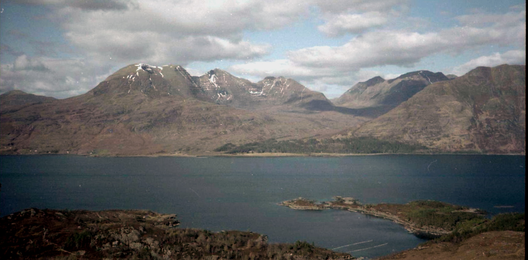 Beinn Alligin above Loch Torridon from Bienn Damh