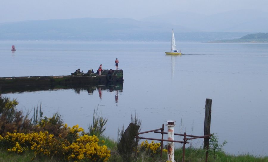 River Clyde waterfront at Port Glasgow