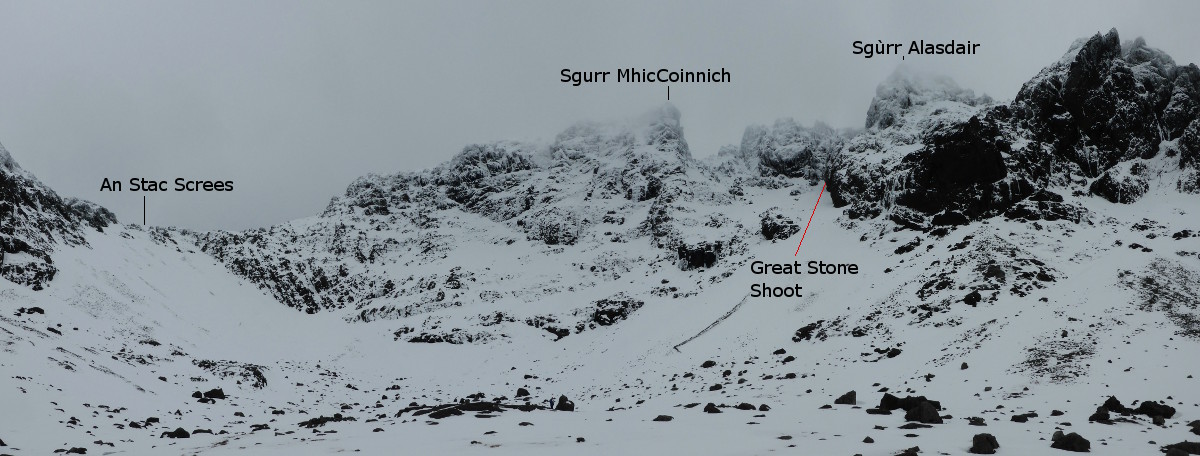 Great Stone Chute on Sgurr Alasdair