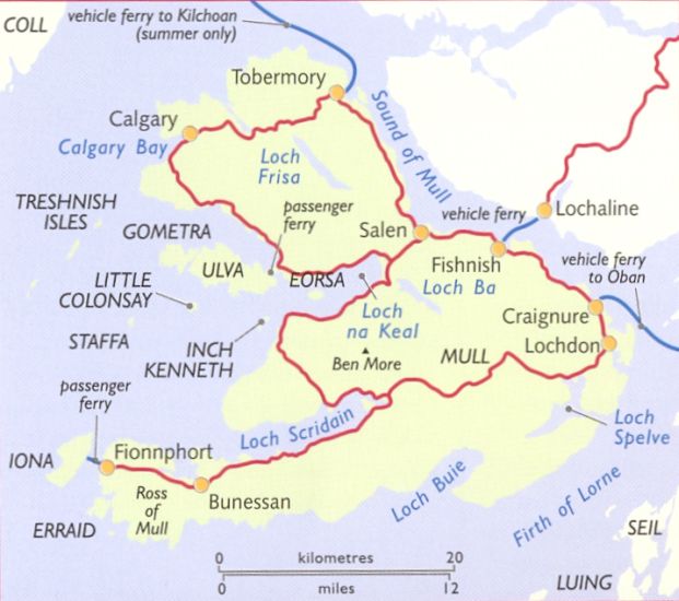 Map of the Isle of Mull