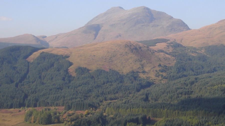 Sgorr na h-Ulaidh on ascent of Stob Dubh