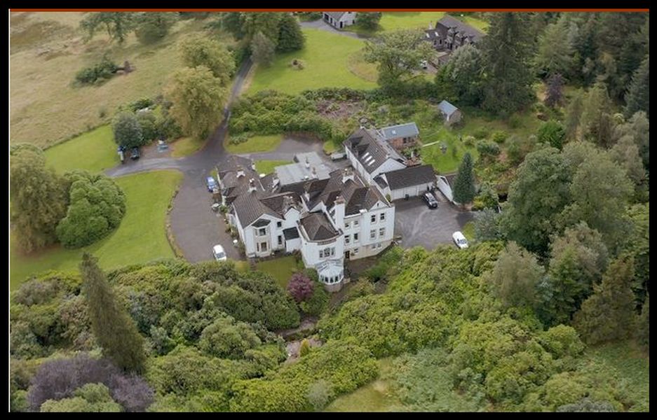 Aerial view of Auchineden House