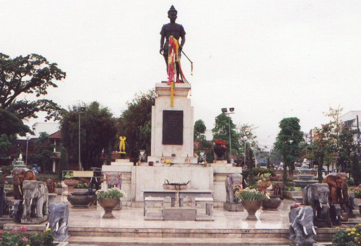 Statue of King Mengrai in Chiang Rai in Northern Thailand