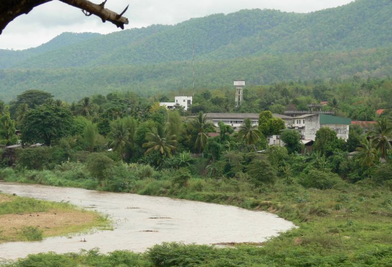 Yuan River at Mae Sariang in NW Thailand