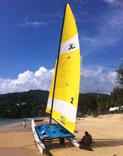 Beach at Ao Karon on Ko Phuket in Southern Thailand