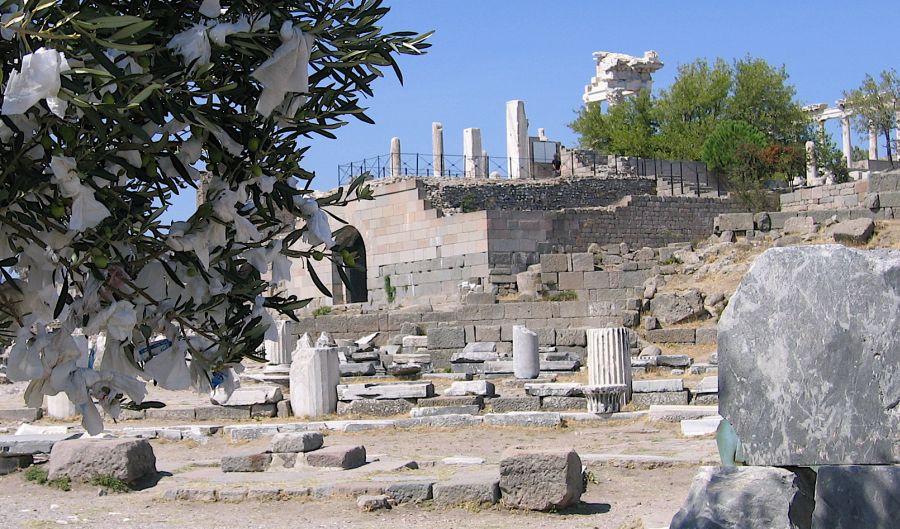 Ancient city of Pergamum at Bergama in Turkey