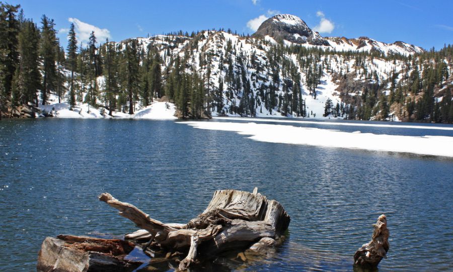 Lake and Hills to the South of Lake Tahoe