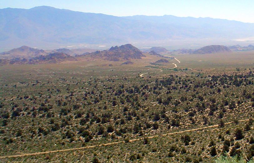 Alabama Hills on approach to Mt. Whitney from Owens Valley