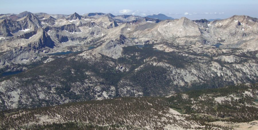 Great Western Divide of the Sierra Nevada in Sequoia National Park