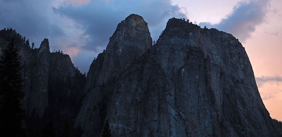 Cathedral Rocks above Yosemite Valley