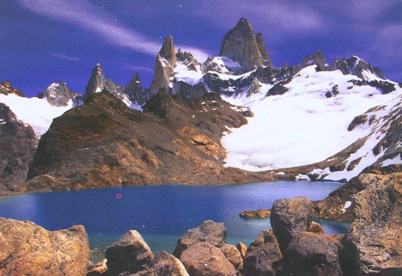 Fitzroy ( Cerro Chalten ) in Patagonia, Chile, South America