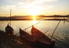 Sunsets at Bagan in central Myanmar / Burma