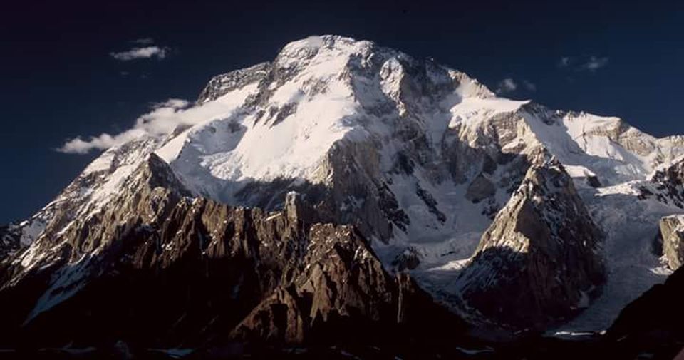 Broad Peak ( 8047 metres ) in the Karakorum Mountains of Pakistan - the world's twelfth highest mountain