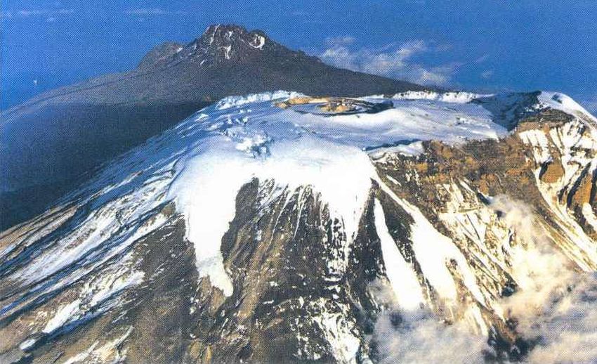 Aerial view of Mount Kilimanjaro