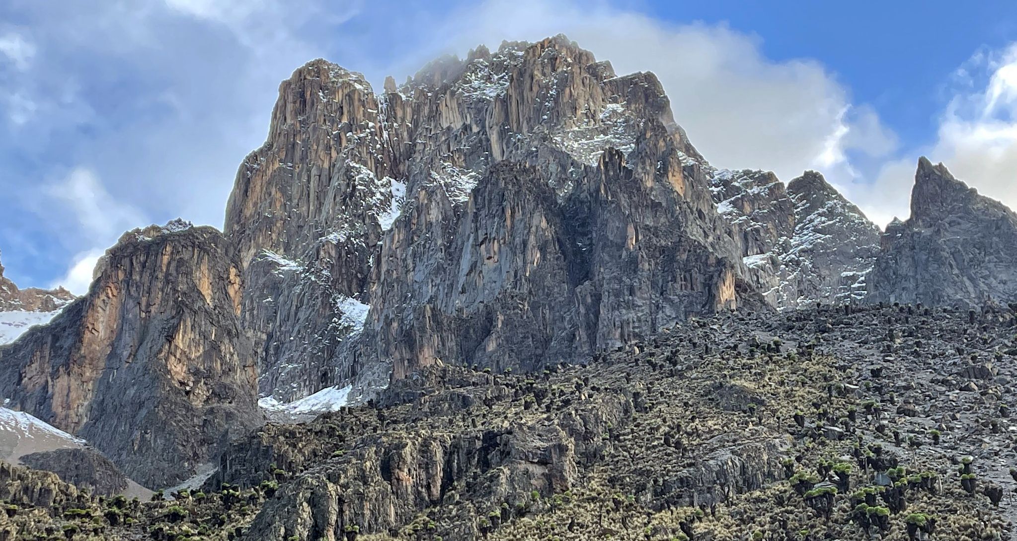 Mount Kenya in East Africa